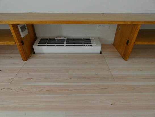 床下暖房エアコンが家中を温めてくれて快適な家になります