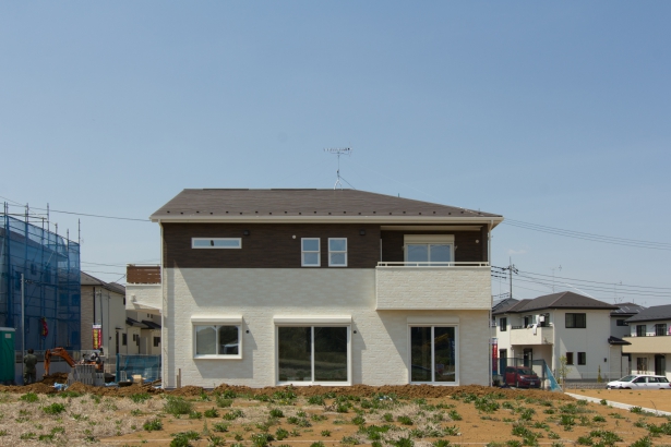 外観 葵建設株式会社の施工事例 完全分離型の2世帯住宅の家