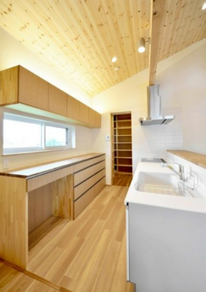 キッチン シンク設計事務所の施工事例 光と風と薪のある家