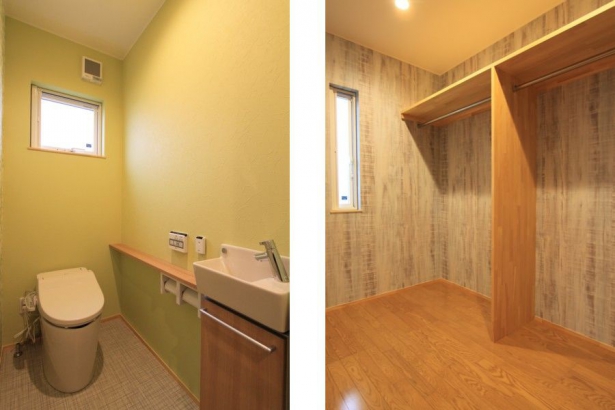 トイレ＆クローゼット シンク設計事務所の施工事例 座して暮らす家