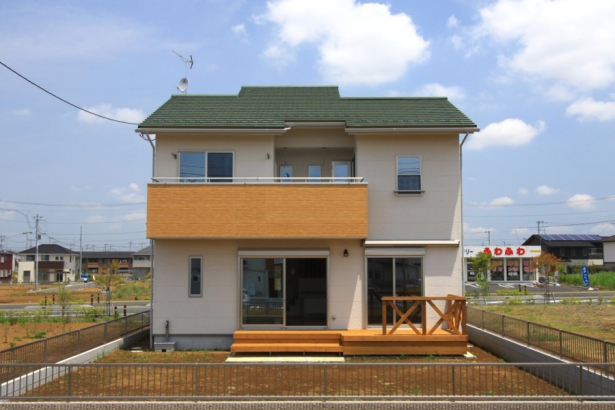 外観② シンク設計事務所の施工事例 家族をつなげる家～屋上から筑波山、富士山を望む～