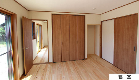 寝室 檜乃アットホーム株式会社の施工事例 龍ヶ崎市の家